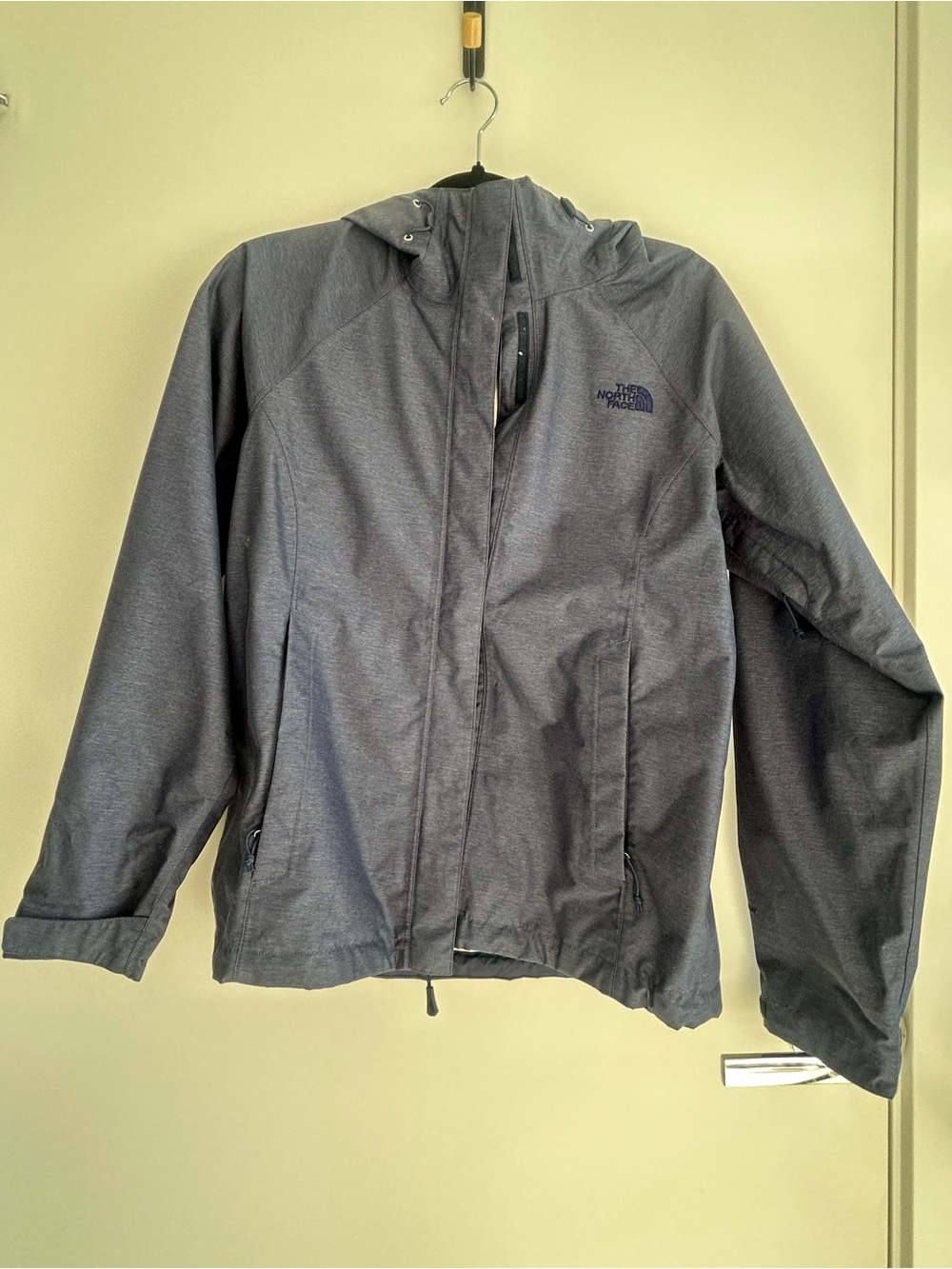 The North Face Men's Dark Gray Hooded Rain Jacket